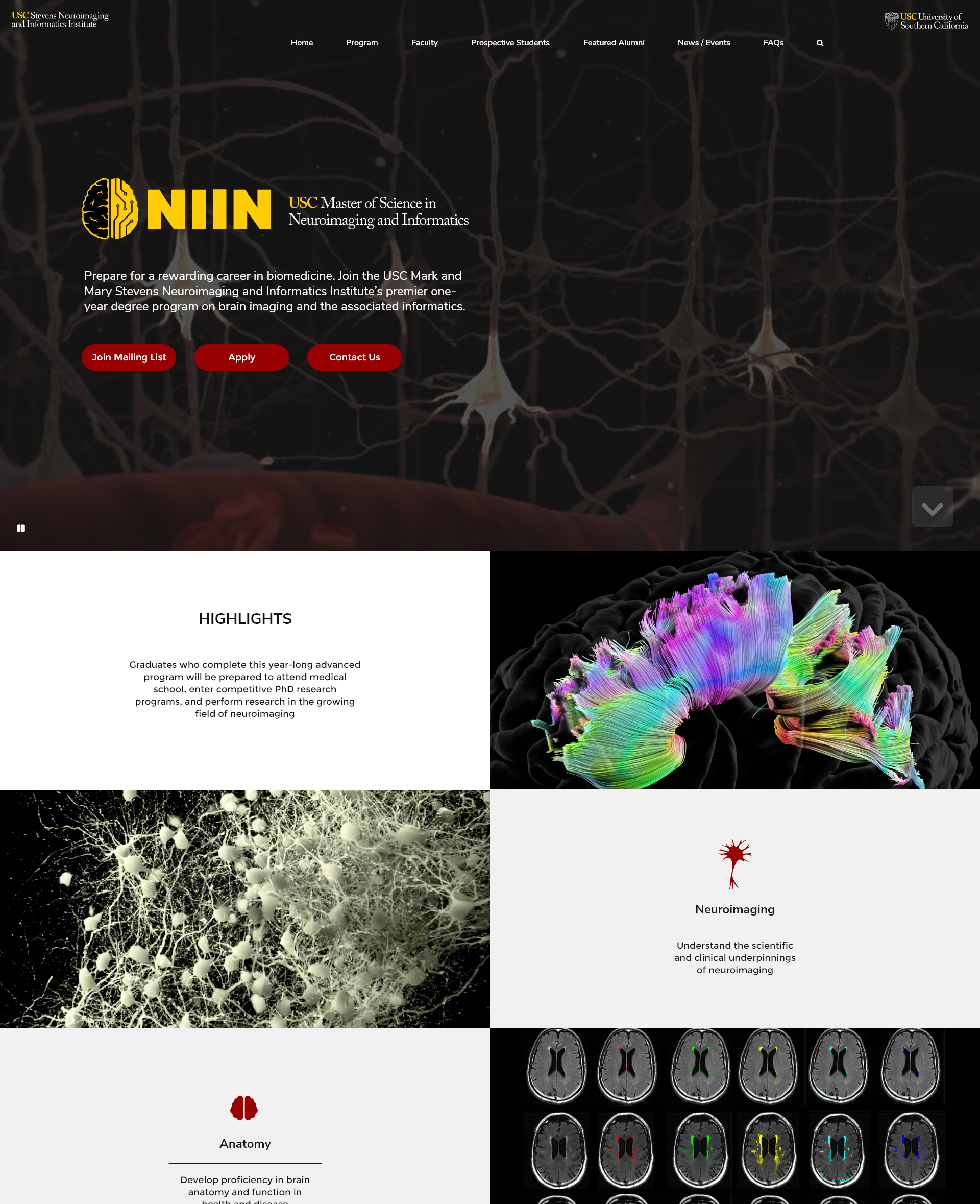 USC Neuroimaging and Informatics